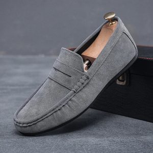 Men's Suede Loafers – Classic Slip-On Loafers